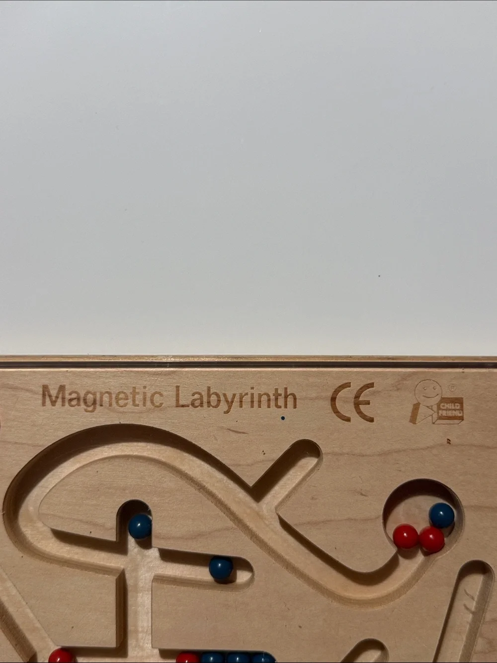 Magnetic Labyrinth Maze Board Toy - Blue & Red